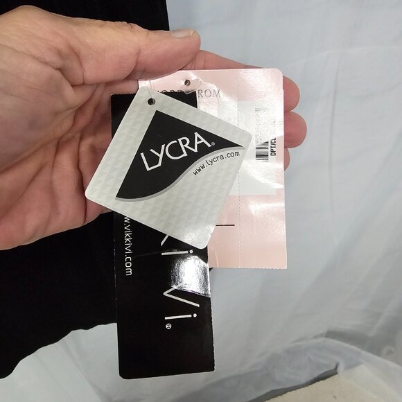 Vintage Vikki Vi Y2K Cardigan Black Liquid Knit Goth Whimsigoth 3X NWT - Picture 8 of 9